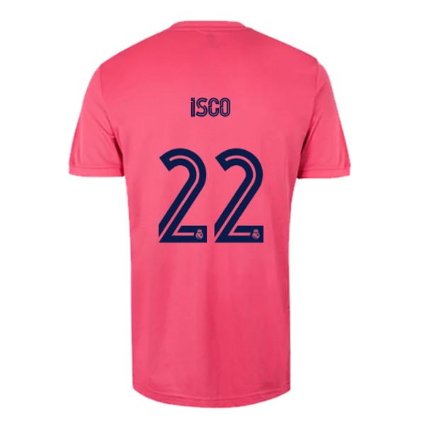 Trikot Real Madrid Auswarts NO.22 Isco 2020-21 Pink Fussballtrikots Günstig